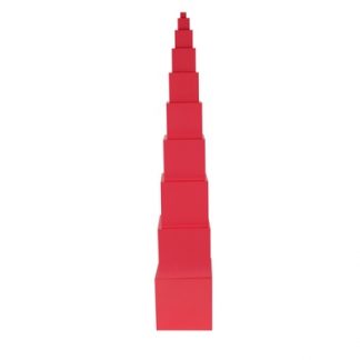 Torre Rosa Montessori - vista frontal - Material Montessori
