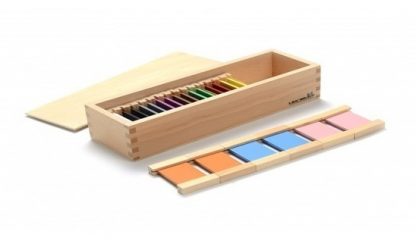 Caja de colores de madera II - material montessori-vista frontal