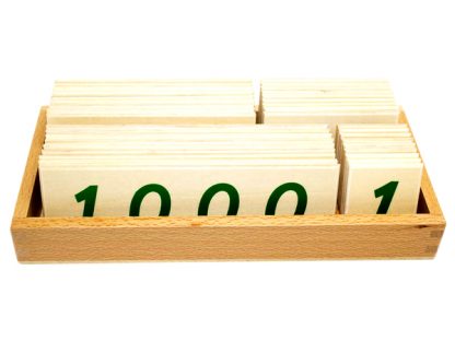 Caja de números del 1 al 9000-vista frontal-material montessori