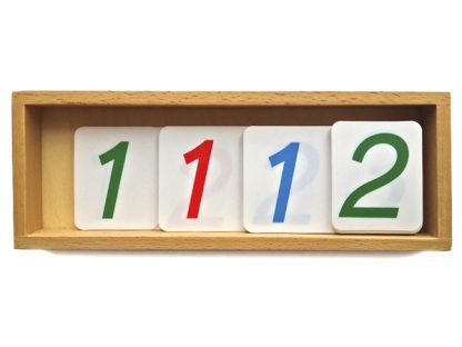Caja de números grandes-Material Montessori