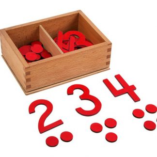 Caja de números y contadores-vista frontal-material montessori