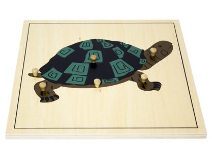 Puzzle de la Tortuga - Material Montessori-vista frontal