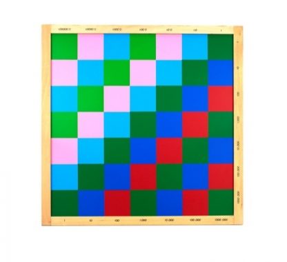Tablero de Ajedrez para Multiplicación Decimal - Material Montessori-vista frontal