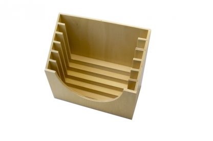 Base de madera para 6 marcos - Material Montessori