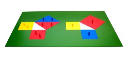 Teorema de Pitágoras - Material Montessori- vista frontal