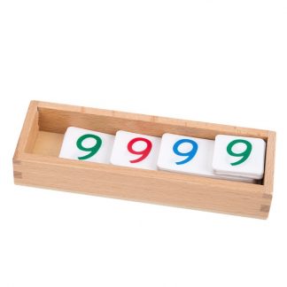 Caja de números pequeños de pvc-Material Montessori