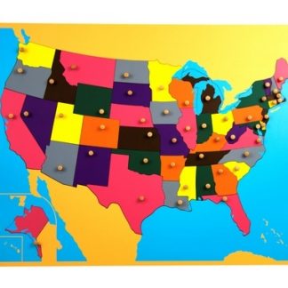 Puzzle mapa de EEUU - Material Montessori