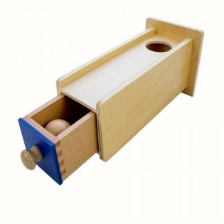 Caja de Permanencia con Cajón Largo-Material Montessori-vista frontal